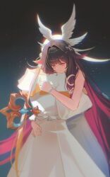 bonnet, columbina_(genshin_impact), commentary, english_commentary, eye_mask