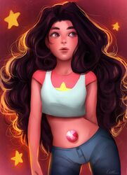 1non-binary, black_hair, cartoon_network, curly_hair, dark_skin
