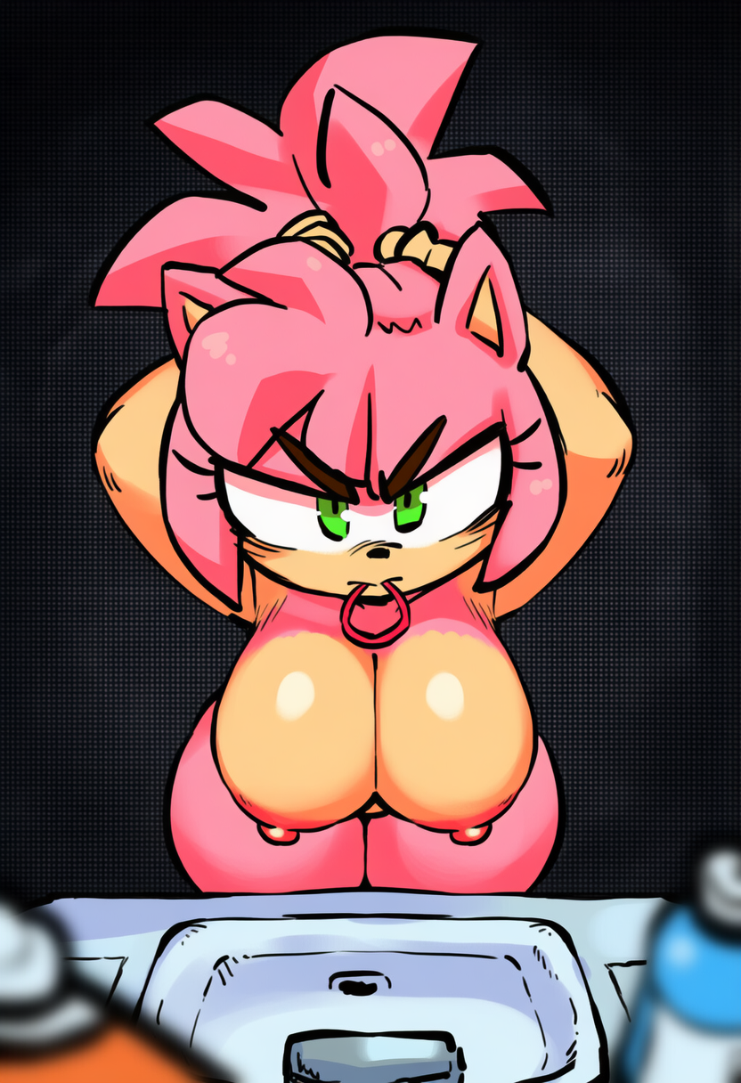 amy_rose, sonic_(series), sonic_the_hedgehog_(series), kimmythefem, bathroom