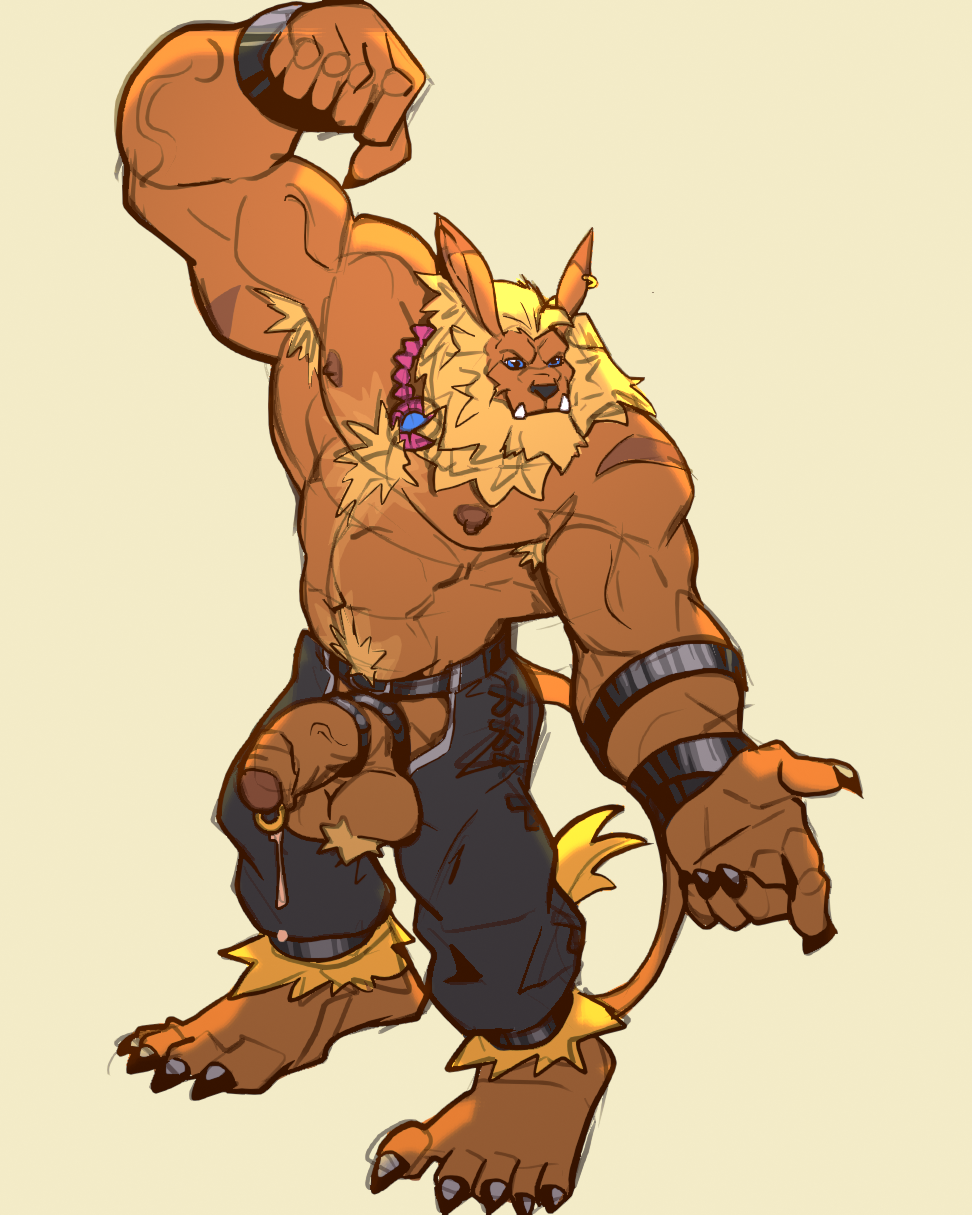 digimon_(species), leomon, bandai_namco, digimon, rickleone