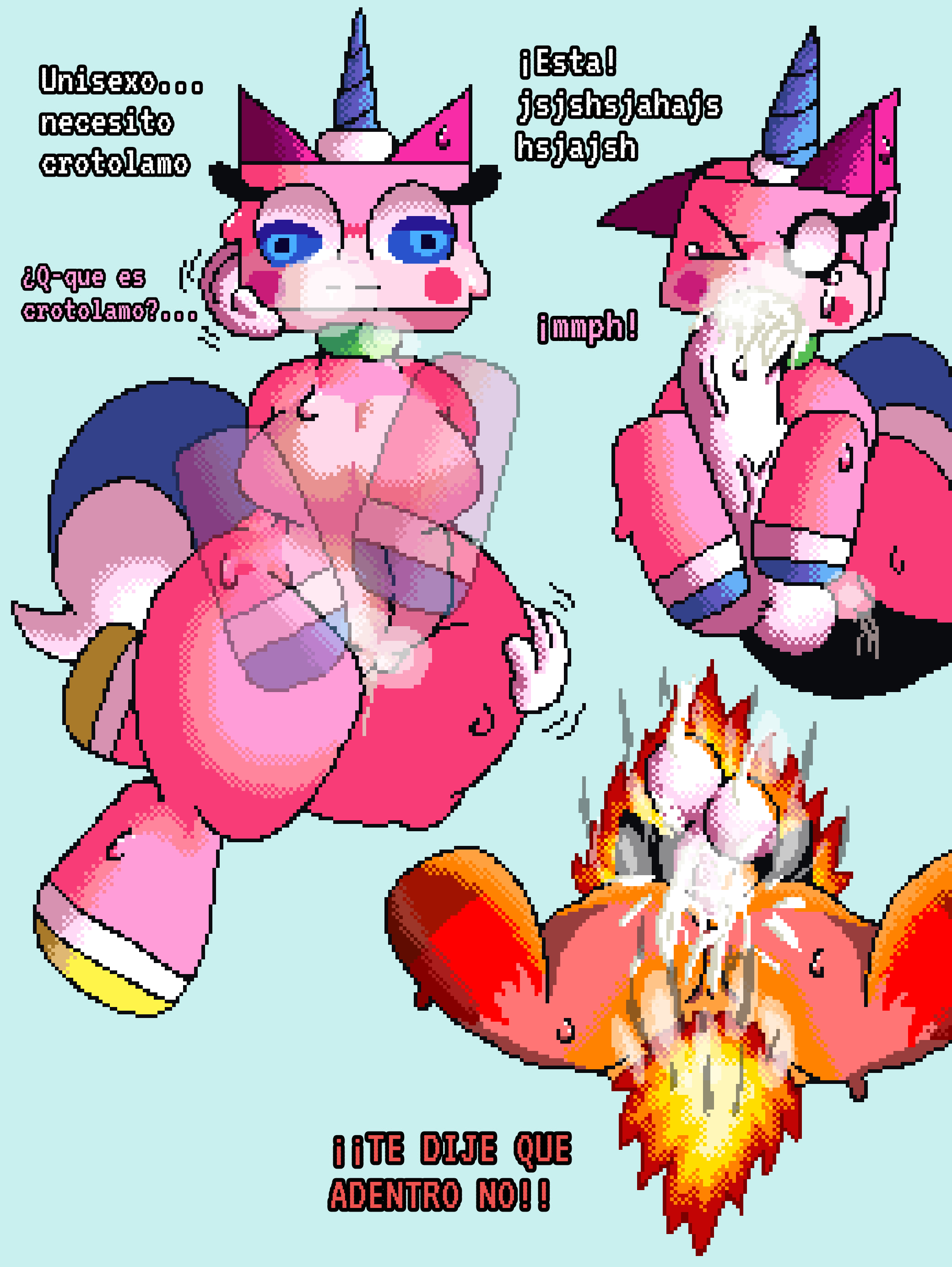 unikitty, unikitty!, unikitty_(series), trasher_art, breasts