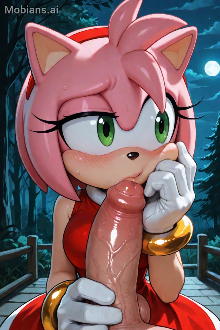 amy_rose, sonic_(series), sonic_the_hedgehog_(series), bending_penis, big_breasts