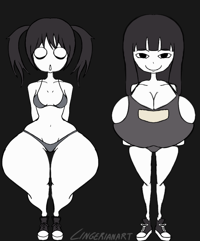 monoe, monoko, yume_nikki, 2girls, black_hair