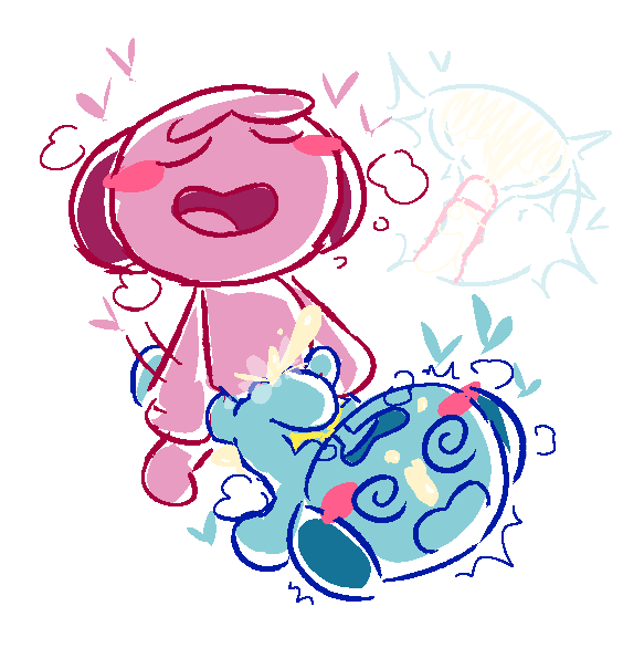 mr._blue, ms._pink, rhythm_heaven, rhythm_heaven_groove, qookiecrumbzzz