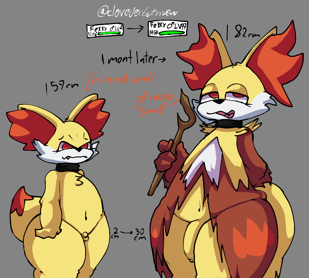 delphox, fennekin, pokemon_(species), pokemon, clovedex_(artist)