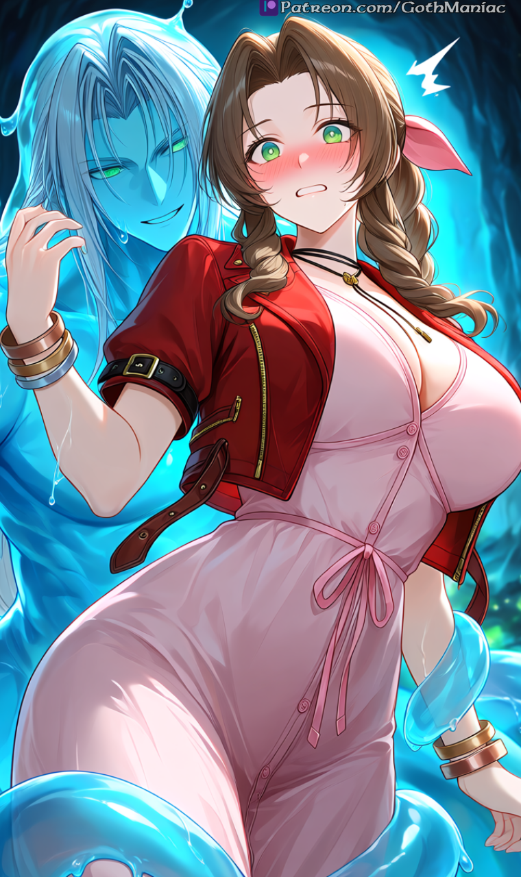 aerith_gainsborough, sephiroth, final_fantasy, final_fantasy_vii, final_fantasy_vii_rebirth