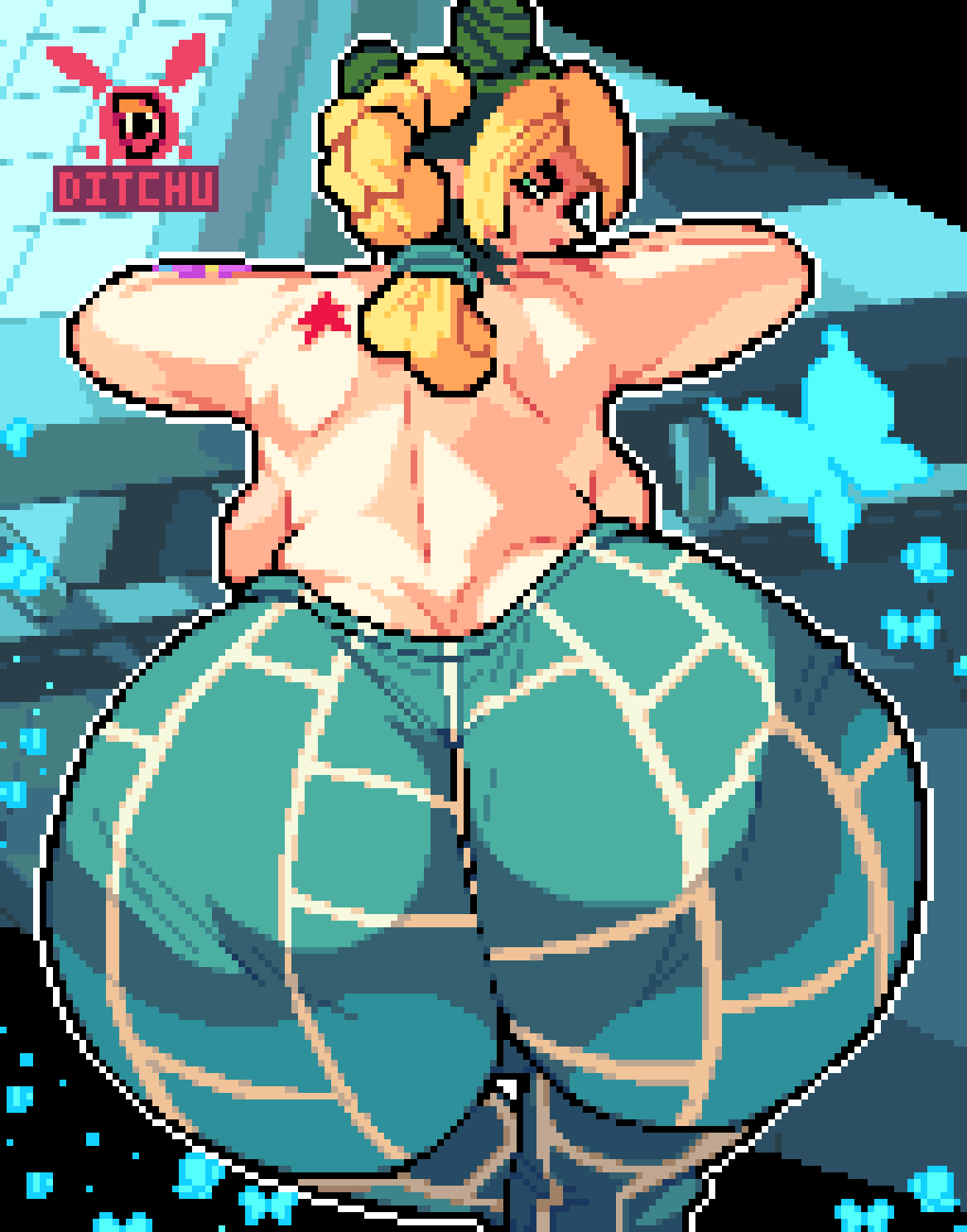 jolyne_kujo, jojo's_bizarre_adventure, stone_ocean, ditchu, ditchuart_(sfw)