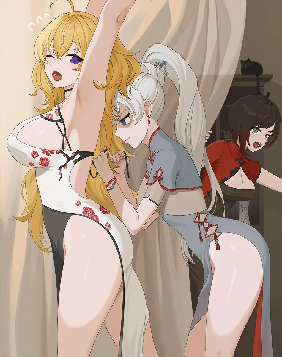 ruby_rose, weiss_schnee, yang_xiao_long, rwby, bw-ring