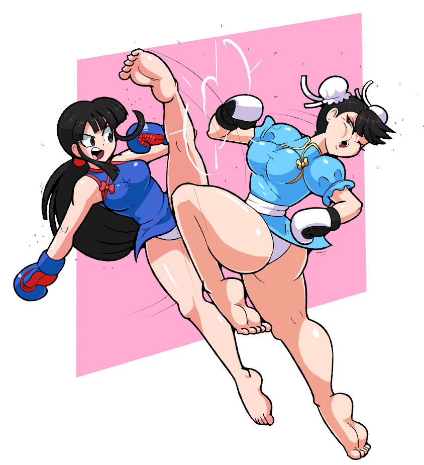 chichi, chun-li, capcom, dragon_ball, dragon_ball_(classic)