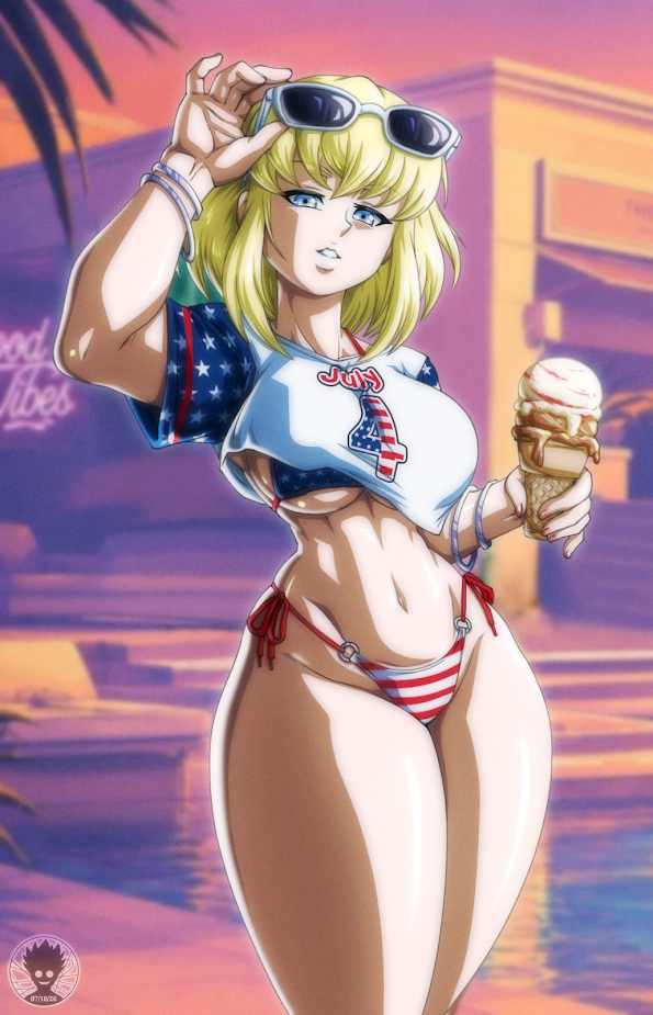 gta_vi_cover_girl, kara_zor-el, supergirl, 4th_of_july, dc