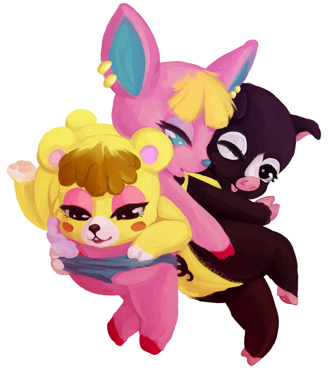 agnes_(animal_crossing), fuchsia_(animal_crossing), tammy_(animal_crossing), animal_crossing, nintendo