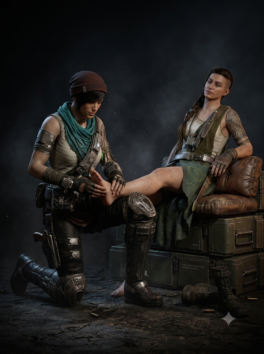 kait_diaz, gears_of_war, gears_of_war_4, reina, feet_fetish