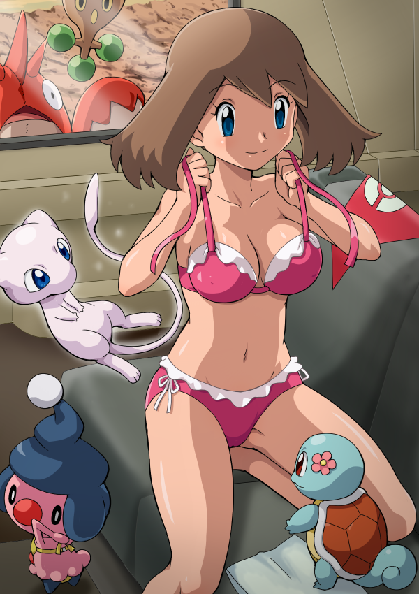 bonsly, corphish, may_(pokemon), mew, mime_jr.