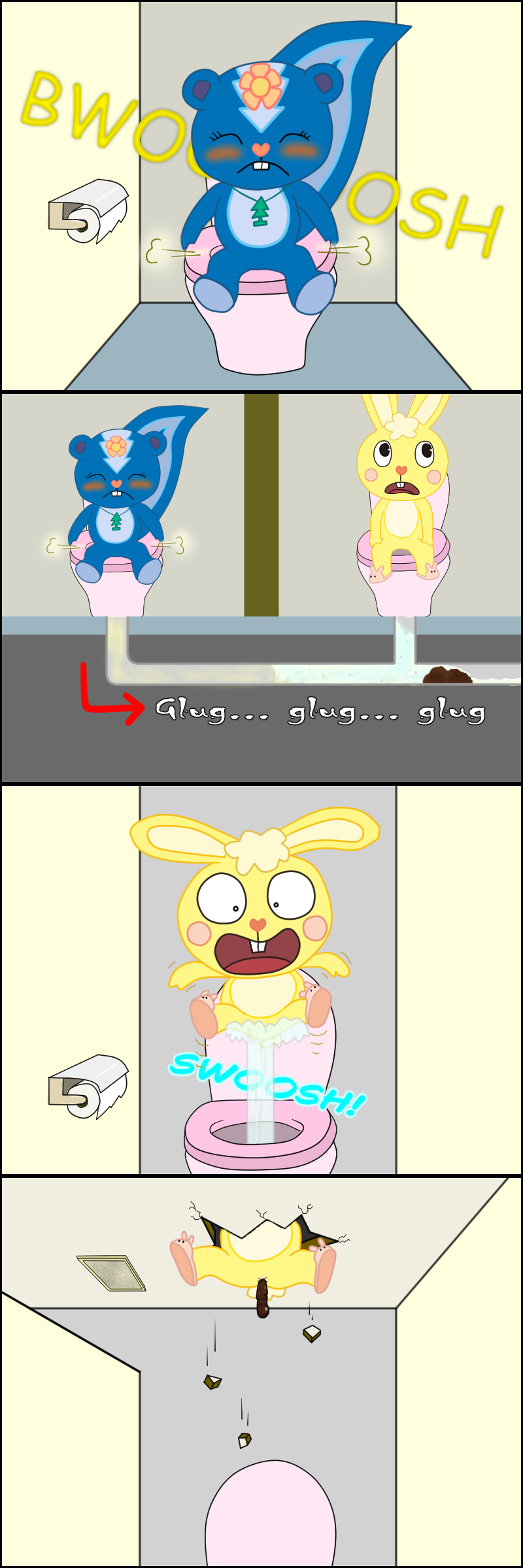 cuddles_(htf), petunia_(htf), happy_tree_friends, anthro, anus