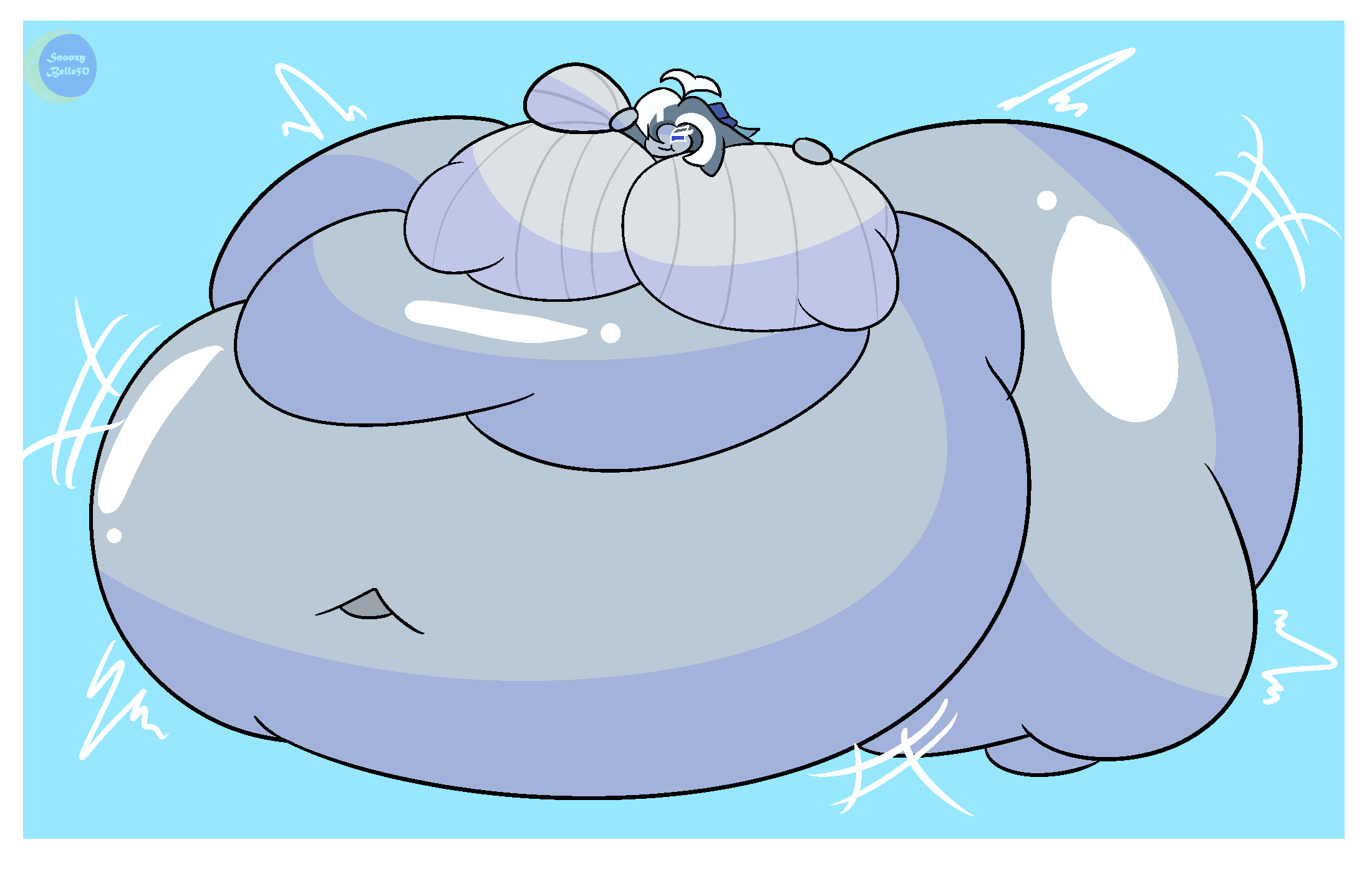 blue_whale_cookie, cookie_run, cookie_run_ovenbreak, big_ass, big_belly