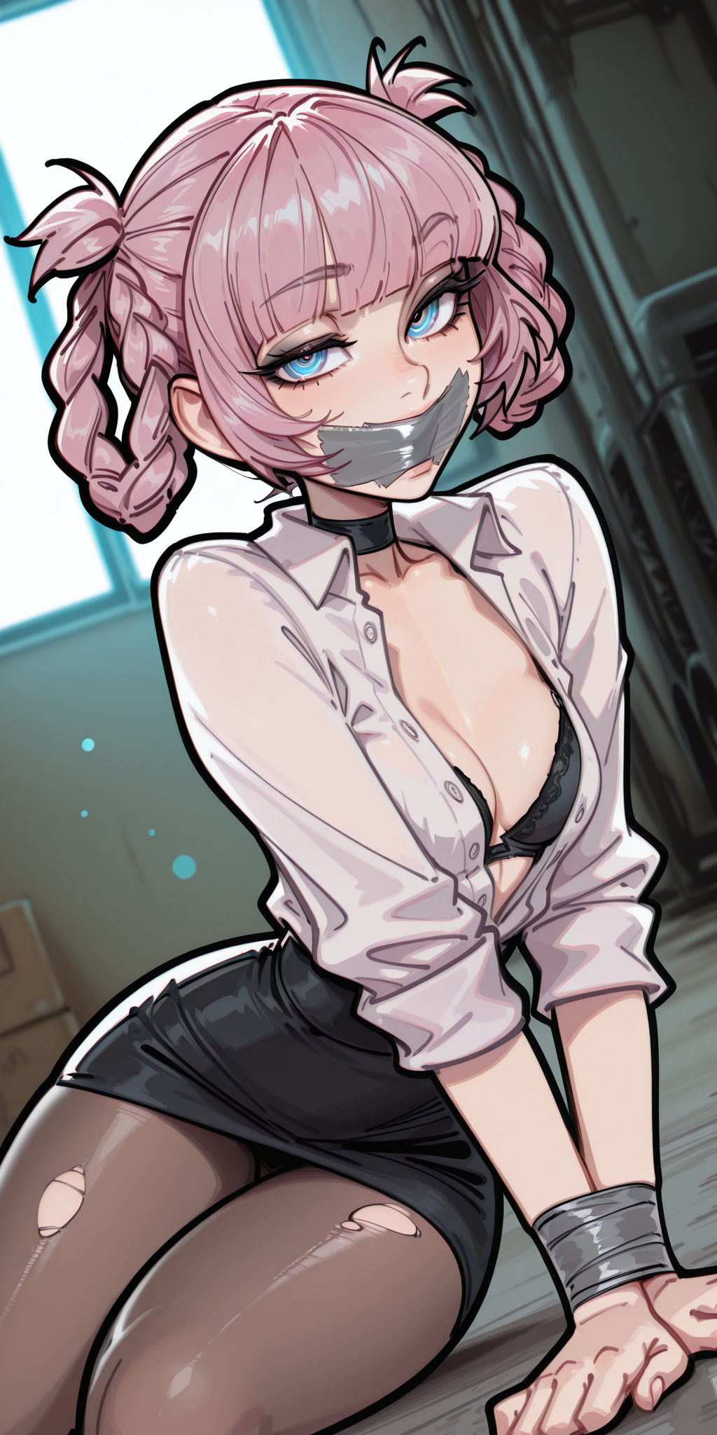 nanakusa_nazuna, call_of_the_night, molamaxuy, 1girls, arm_support