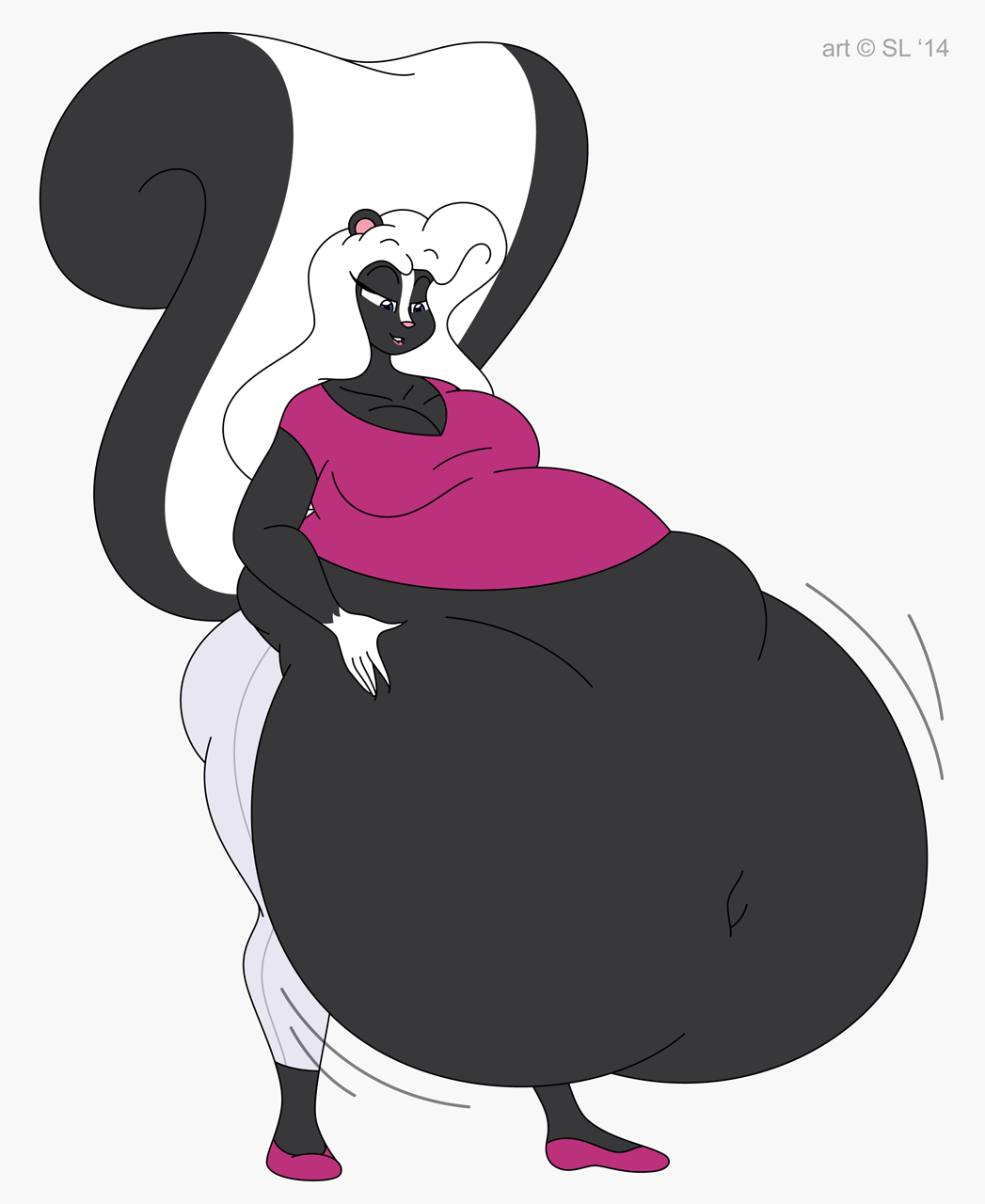 chelsea_(satsumalord), satsumalord, 1girls, anthro, ass