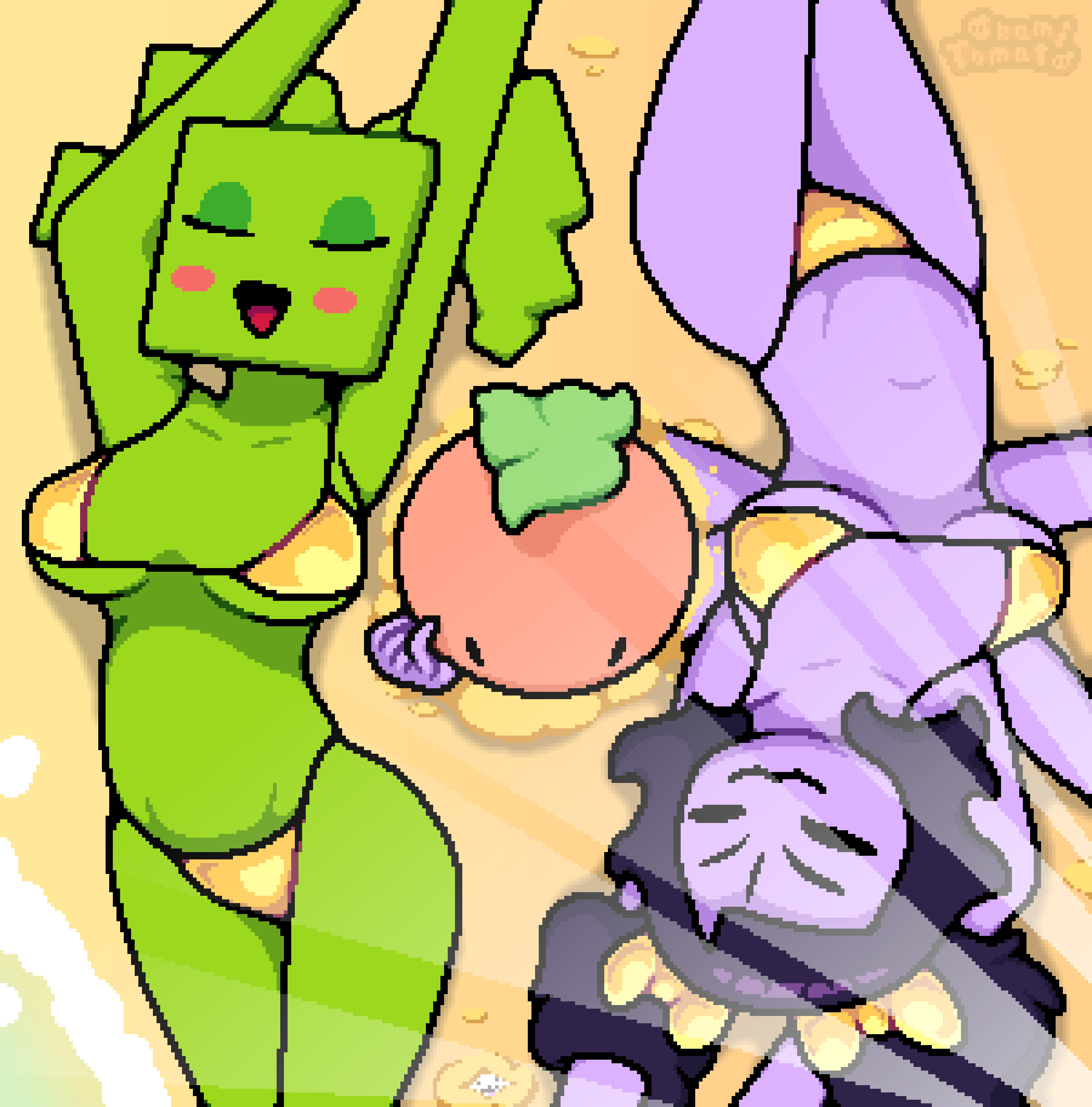 annoying_dog_(undertale), mimi_(super_paper_mario), muffet, tomato_(okami_tomato), mario_(series)