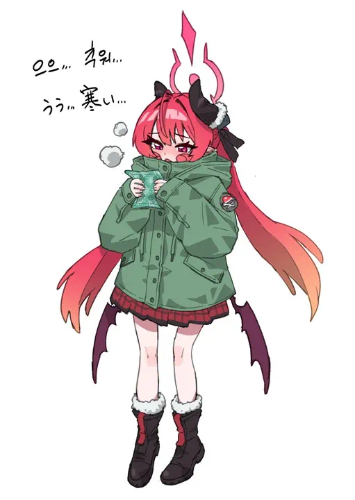 junko_(blue_archive), blue_archive, dakbosal, 1girl, ahoge
