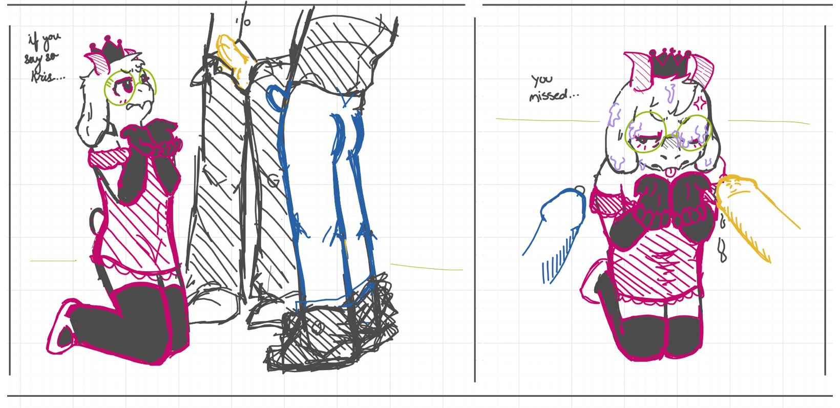 flowery_(deltarune), kris_dreemurr, ralsei, deltarune, undertale_(series)
