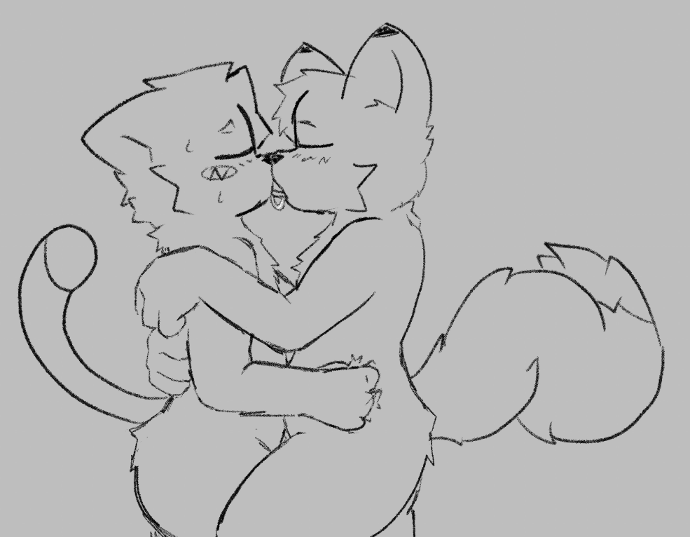 kai_(tealsdev), teals_(tealsdev), tealsdev, anthro, blush